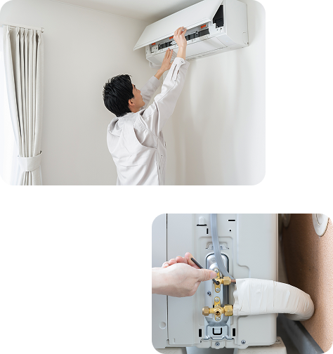 エアコンの取り付け